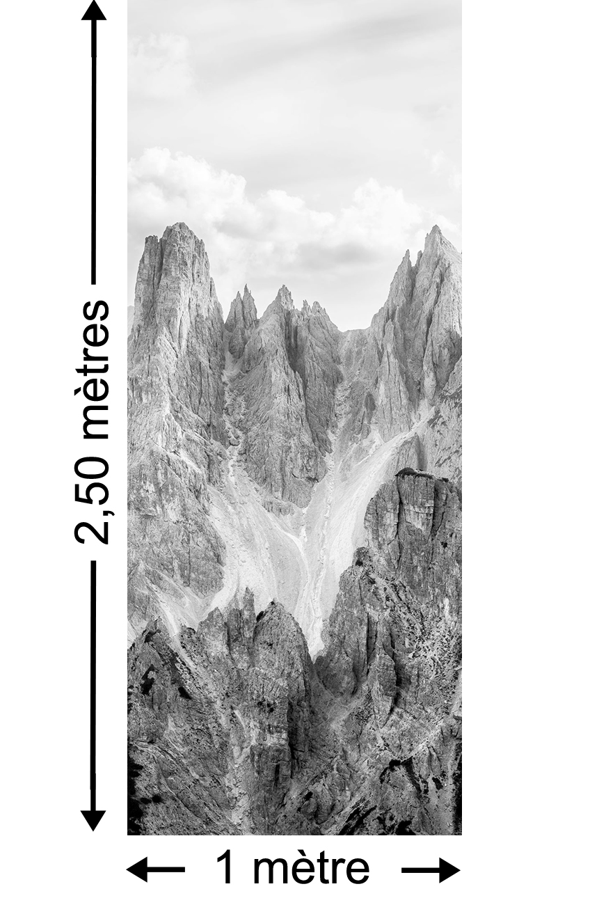 Papier peint paysage Peaks Panel - Papier peint lé unique Komar