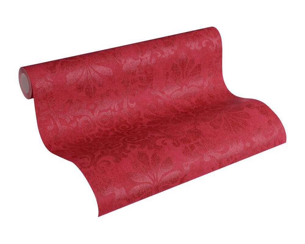 Rouleau Papier peint Oriental baroque paillette rouge - Memory 3 AS Création | Réf. SP04025