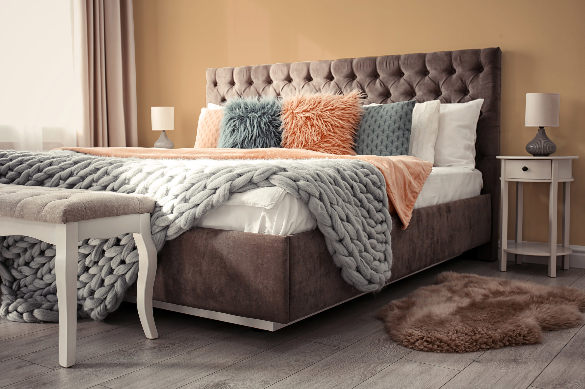 Image d'un pot de 1 litre de peinture Puro beige sandy beige  - c7026