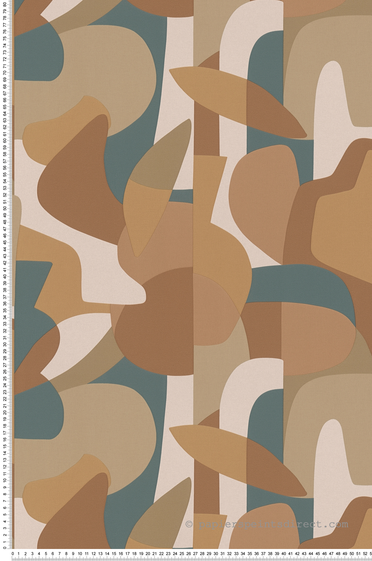 Papier peint Forme Design Origine marron - Abaca de Lutèce | Réf. LTC-51232108