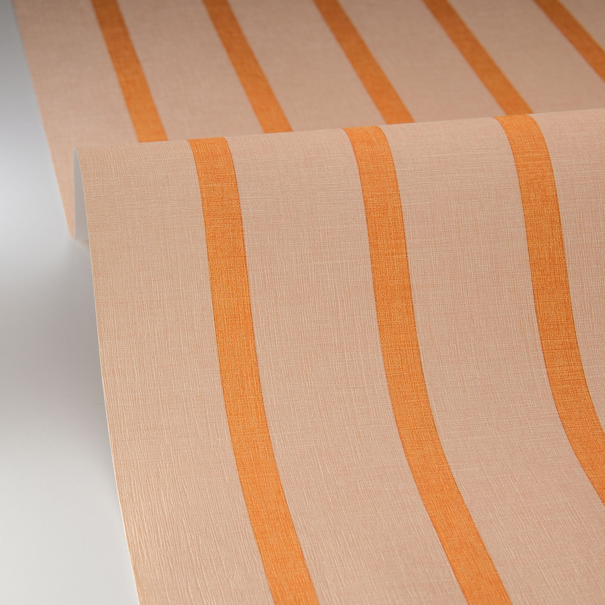 Papier peint Rayure Tissé Katy orange rose - Twist de Casélio AMBV | Réf. TST106493043