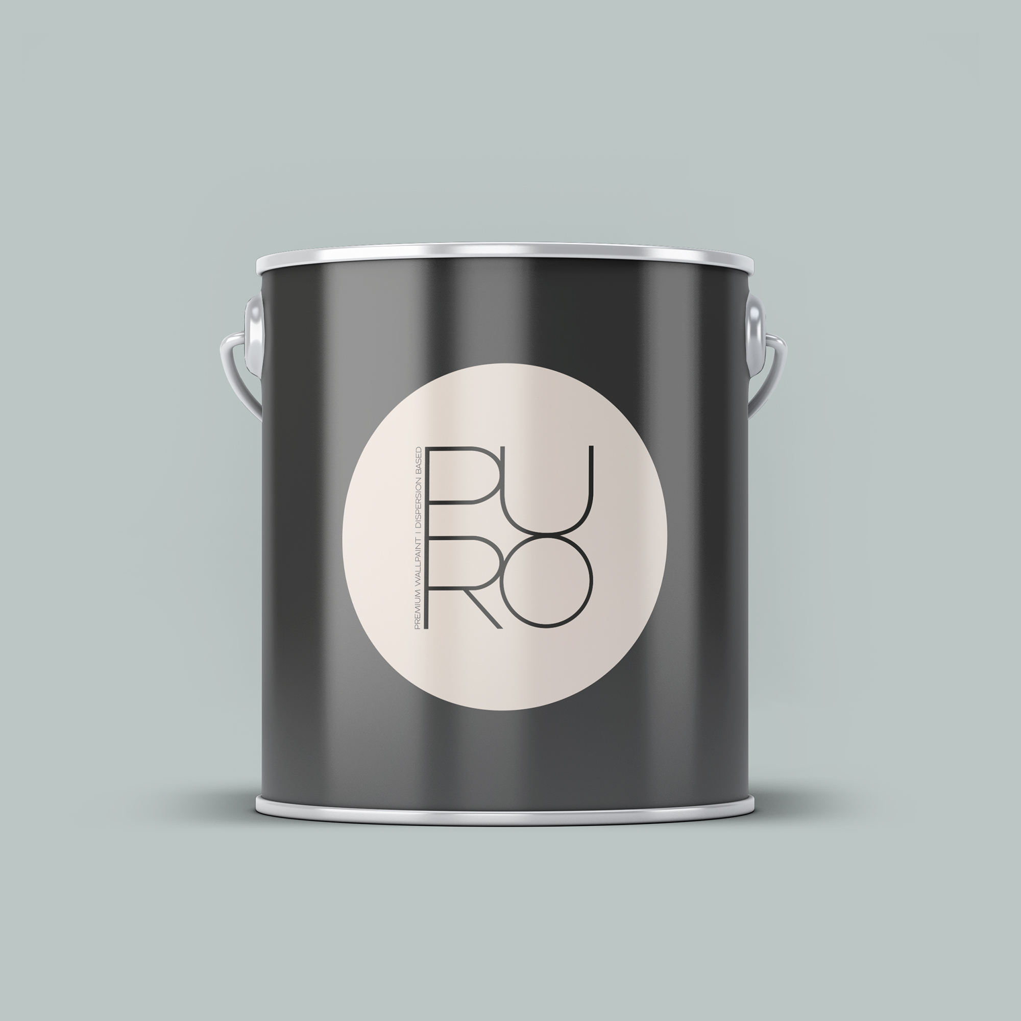 Image d'un pot de 2,5 litres de peinture Puro bleu, vert bluish petrol - c3009