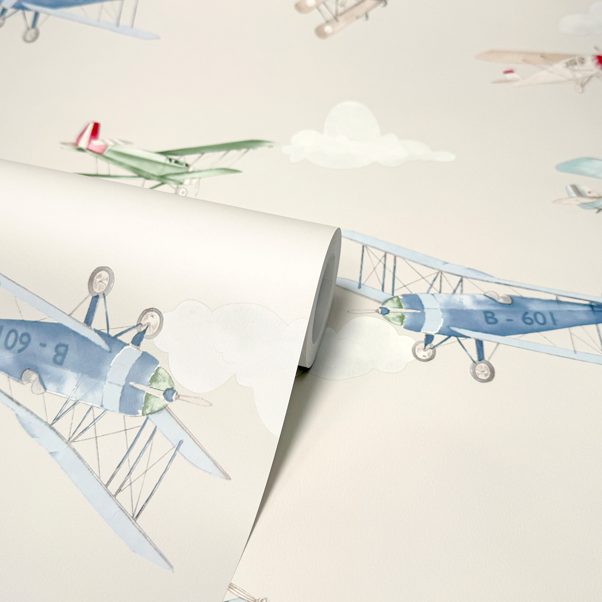 Papier peint Avion Enfant beige - Imagine de Lutèce ROLL | Réf. LTC-DL27549