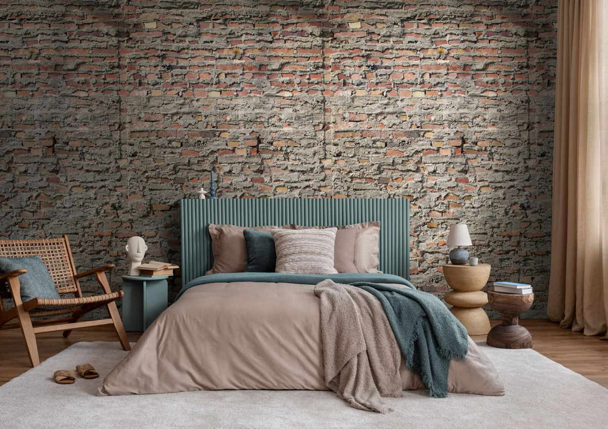 Papier peint panoramique Brique rouge gris - Vibes & Styles d'A.S. Création AMB2| Réf. AS-792172