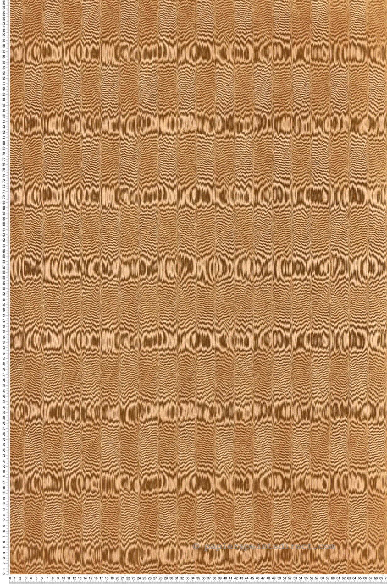 Papier peint Vagues Keramos ocre doré - Cérame de Casamance | Réf. CAS-76112956