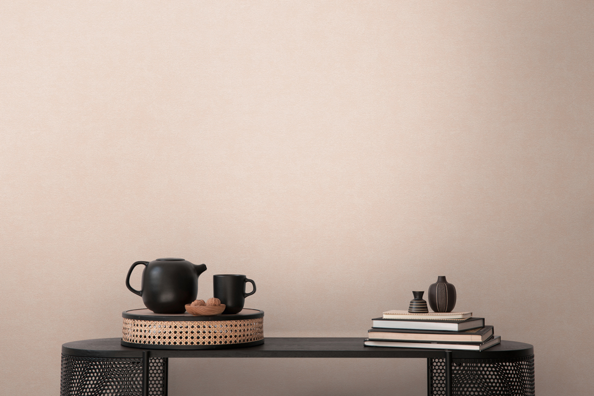 Papier peint Uni Suédine rose poudré - French Affair d'A.S. Création AMB3 | Réf. AS-393417