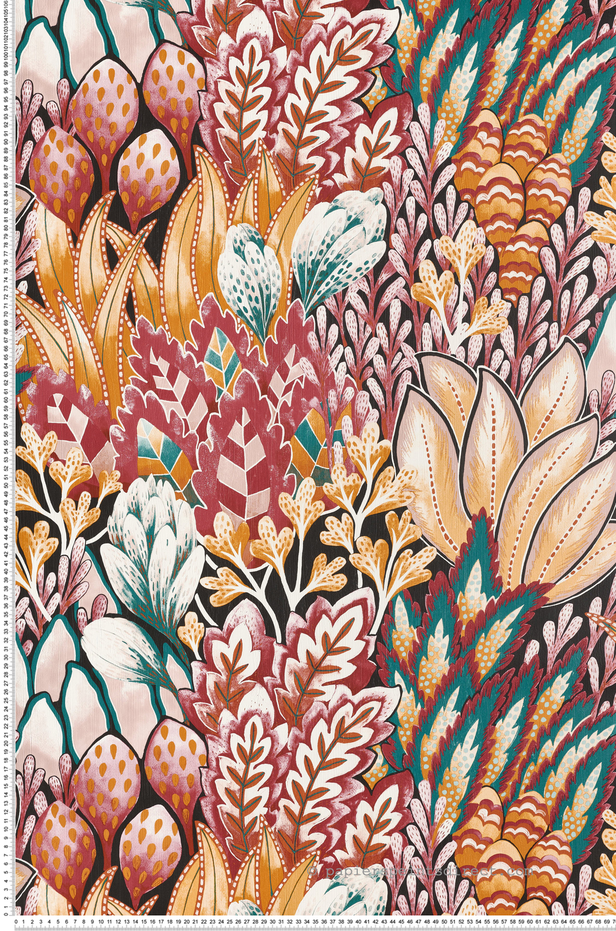 Papier peint Nature Avicennia rose - Karabane de Casamance | Réf. CAS-75162754