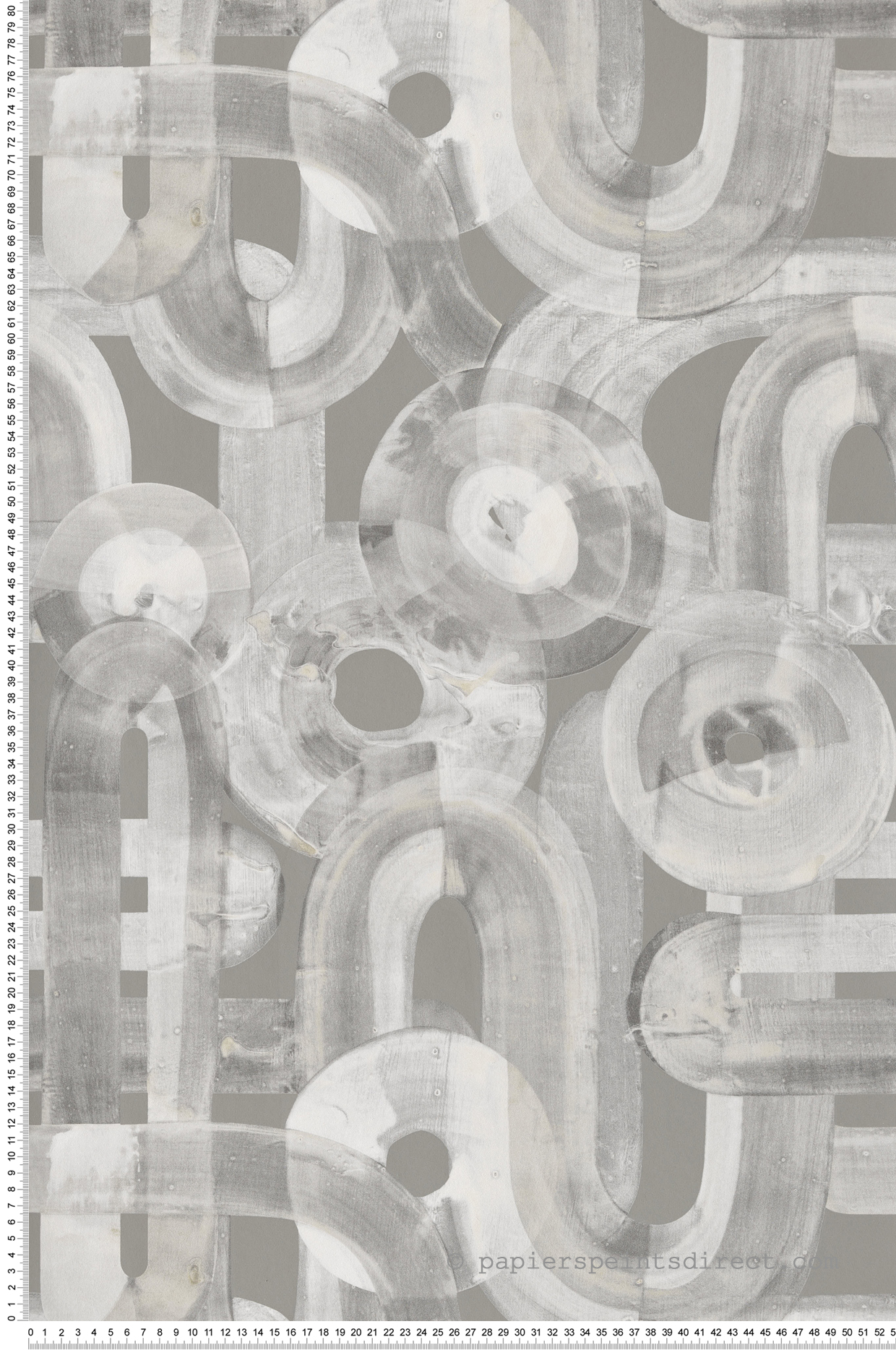 Papier peint Contemporain Abstrait gris fer - Pearl de Montecolino | Réf. MC-65323