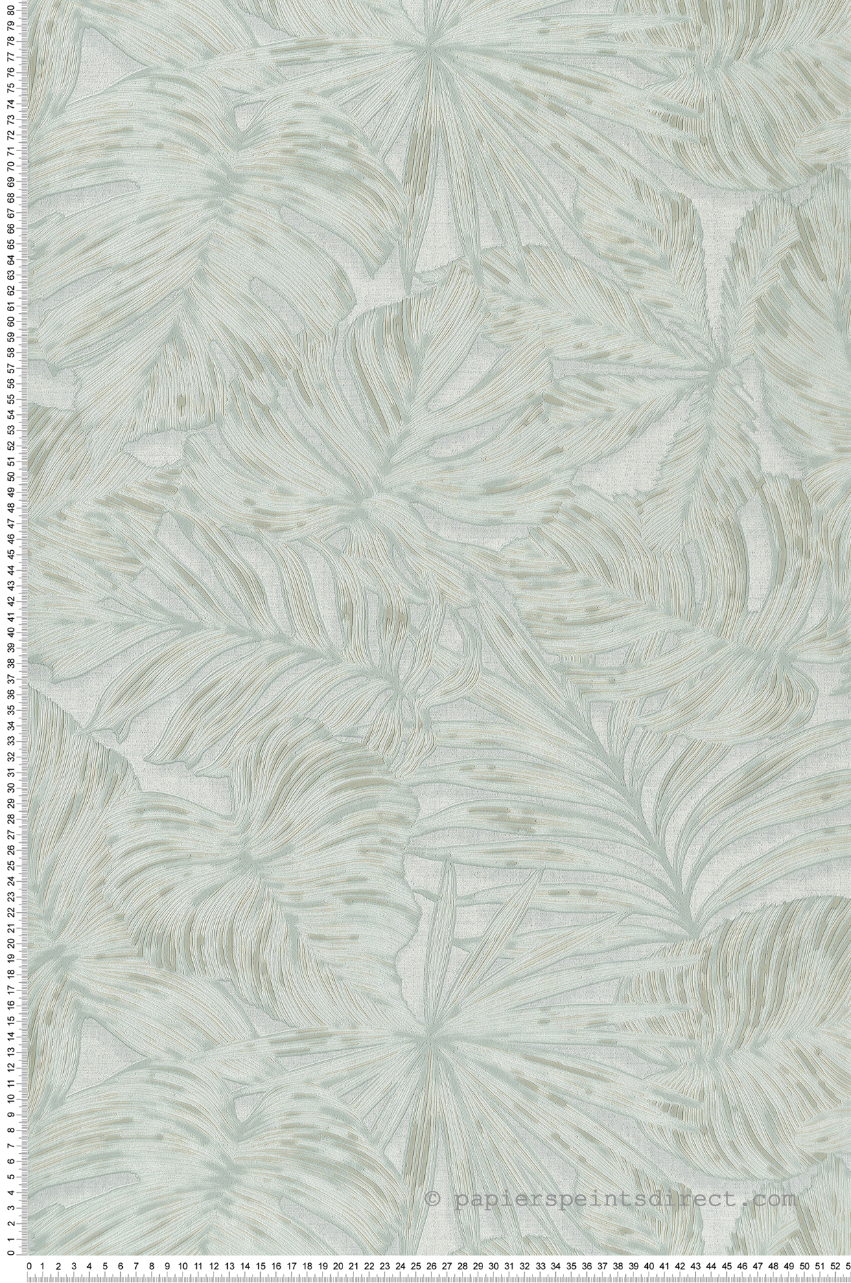 Papier peint Feuilles Granada vert d'eau - Nicaragua de Casadéco | Réf. NICA86437343