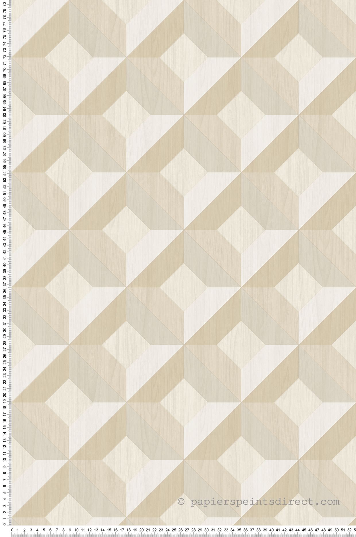 Papier peint 3D Bois beige - Style Cuisine 3 de Lutèce | Réf. LTC-CK36619