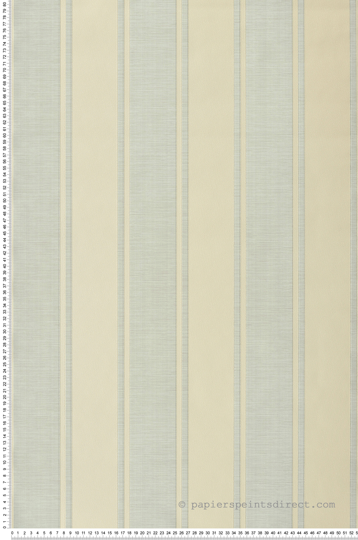 Papier peint Rayure Baroque bleu ciel irisé - San Marco de Montecolino | Réf. MC-23676