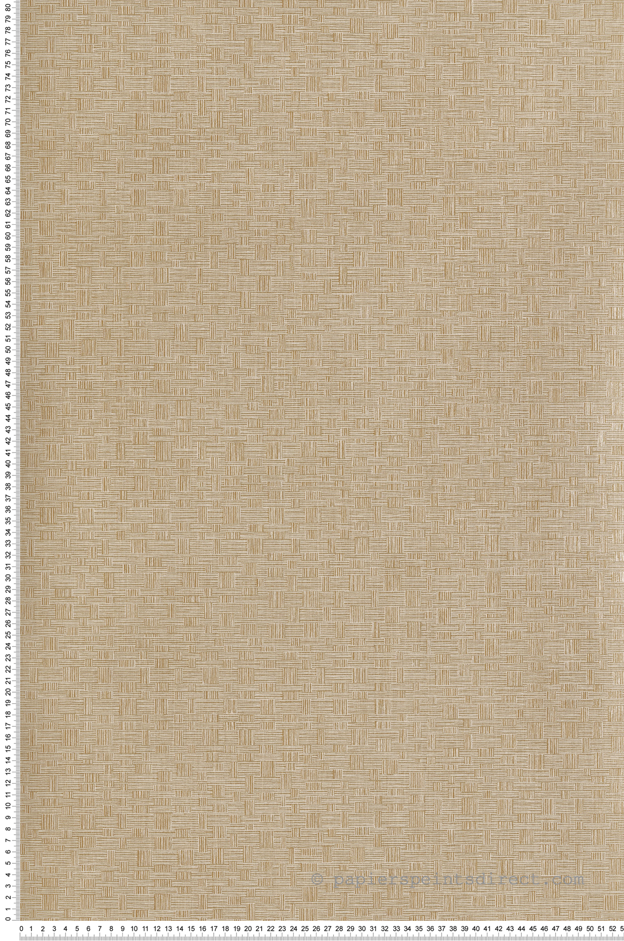 Papier peint Tissage Tonnet beige vanille doré - Romance de Masureel | Réf. MAS-ROM303