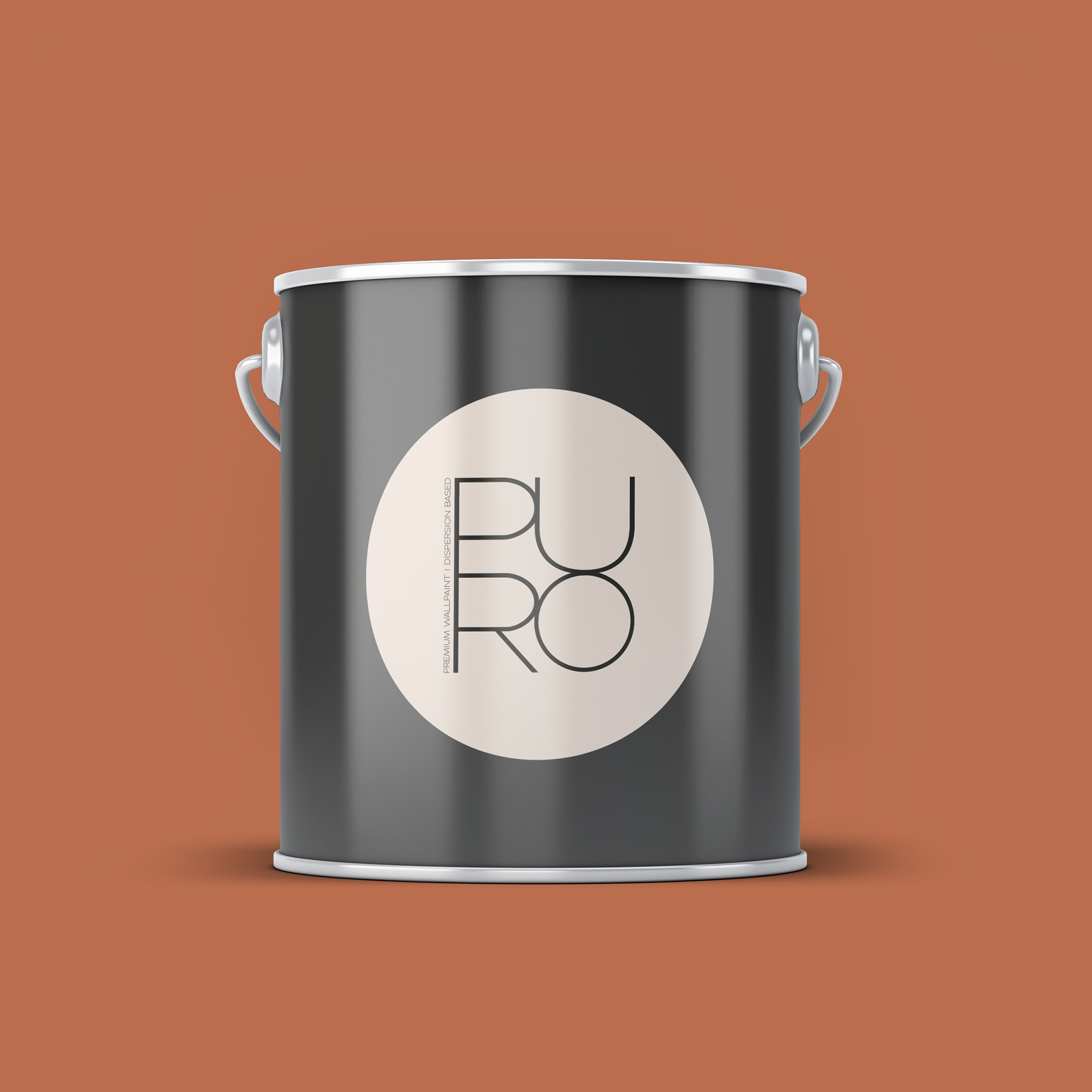 Image d'un pot de 2,5 litres de peinture Puro rouge, orange dusty orange - c9005