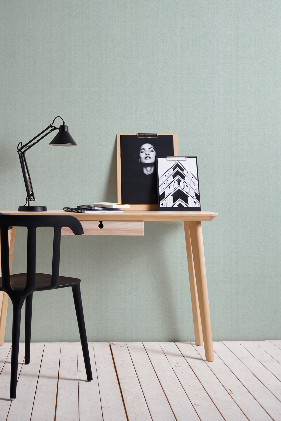 Papier peint uni Toile canard clair - Linen Style d'AS Création | Réf. SP14859