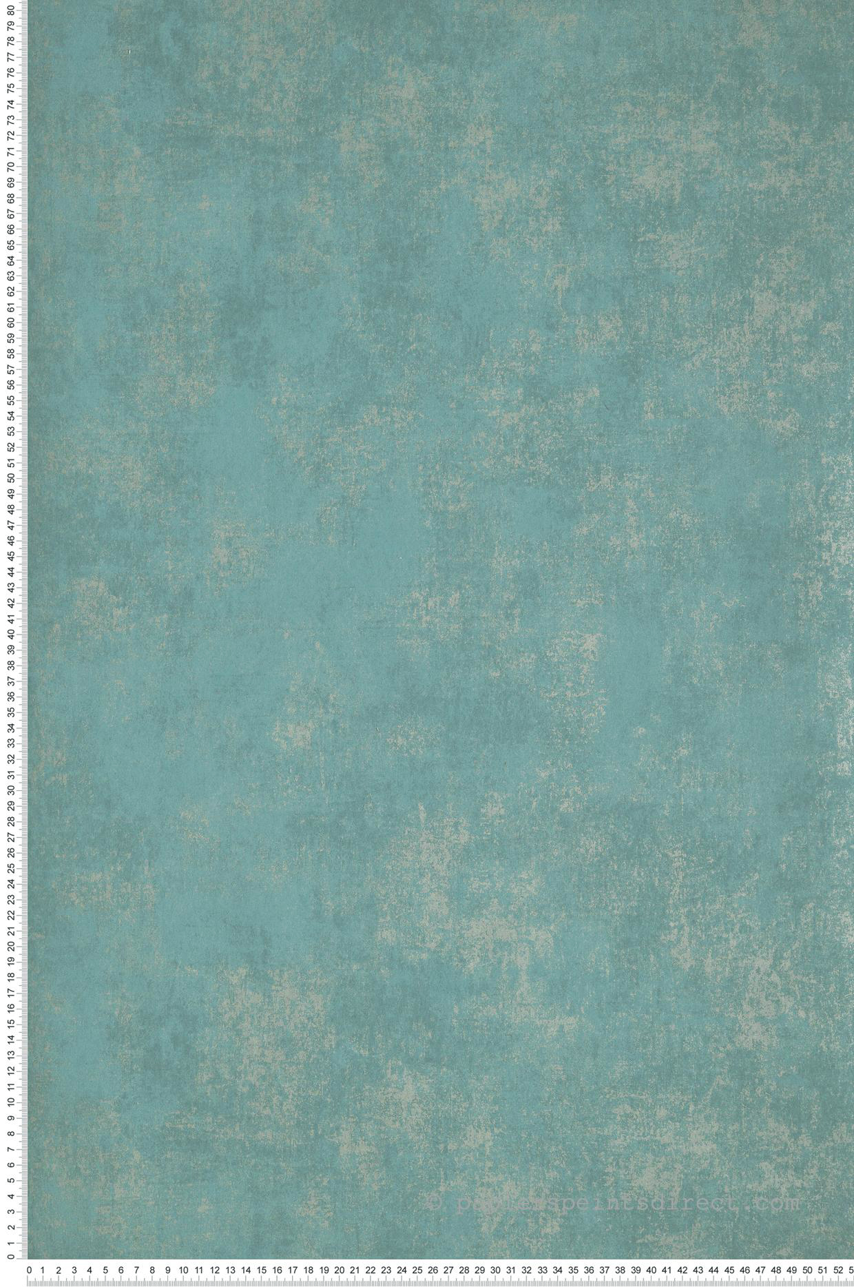 Papier peint Faux uni irisé vert topaze - Montsegur de Casadéco | Réf. MTSE80837571