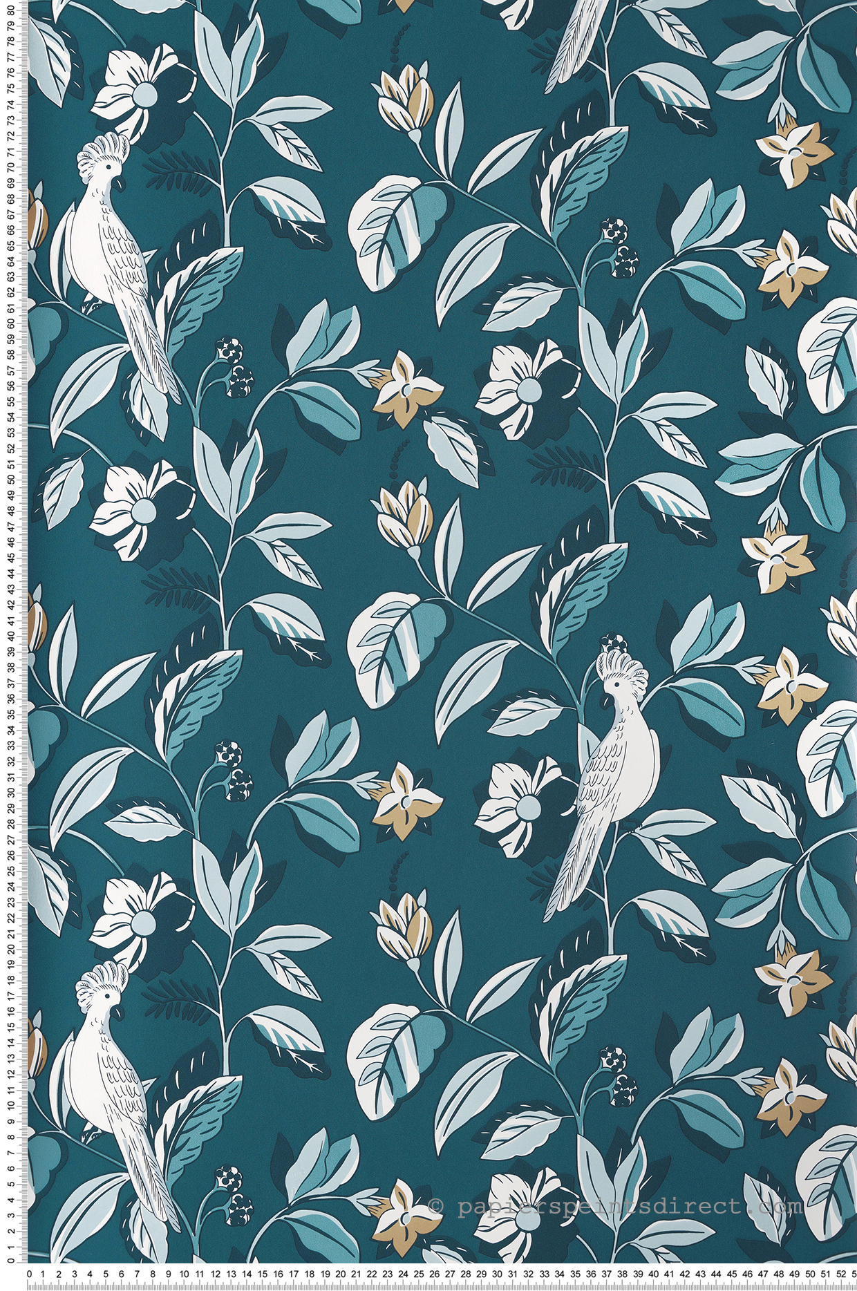 Papier peint Feuillage et Oiseau canard - Only Blue de Casélio | Réf. ONB102626127