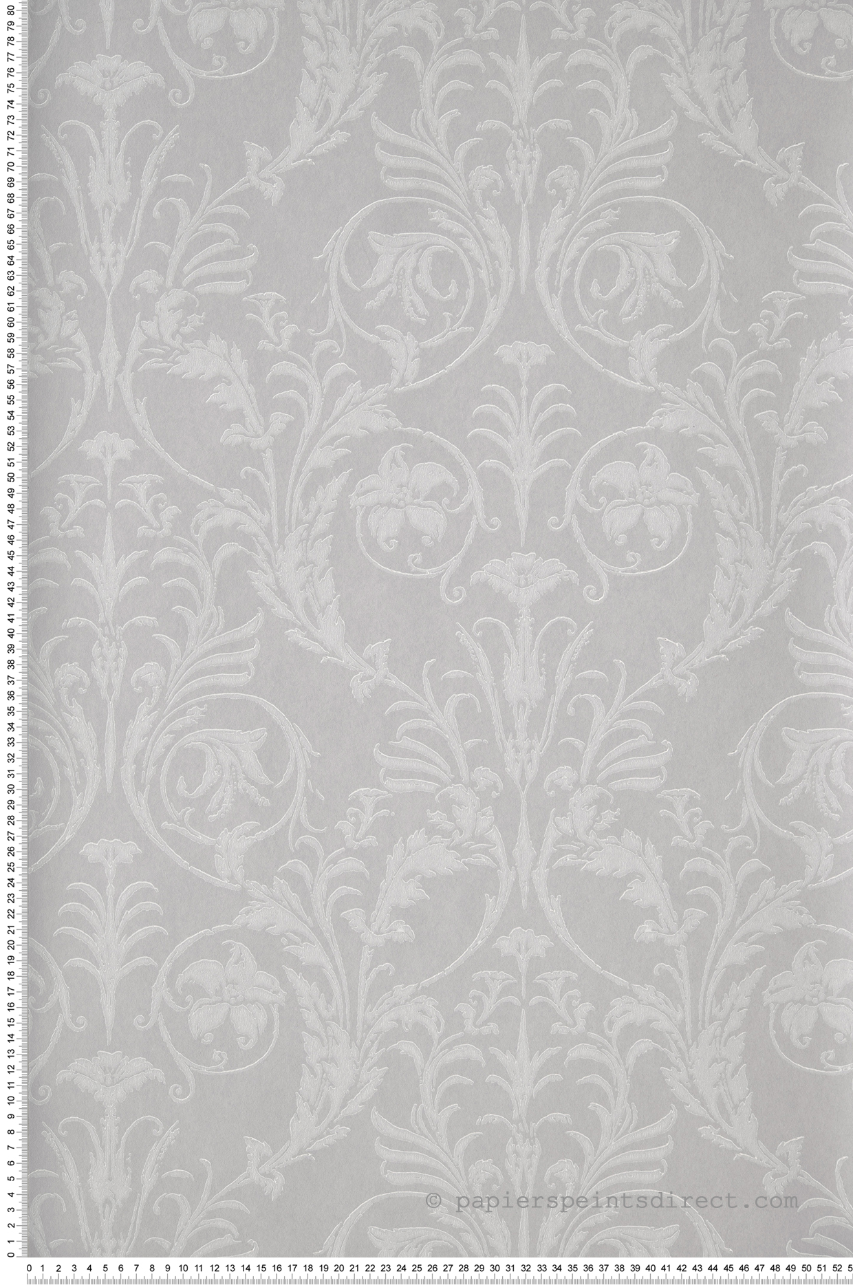 Papier peint Baroque Trianon gris - Montsegur de Casadéco | Réf. MTSE86029254