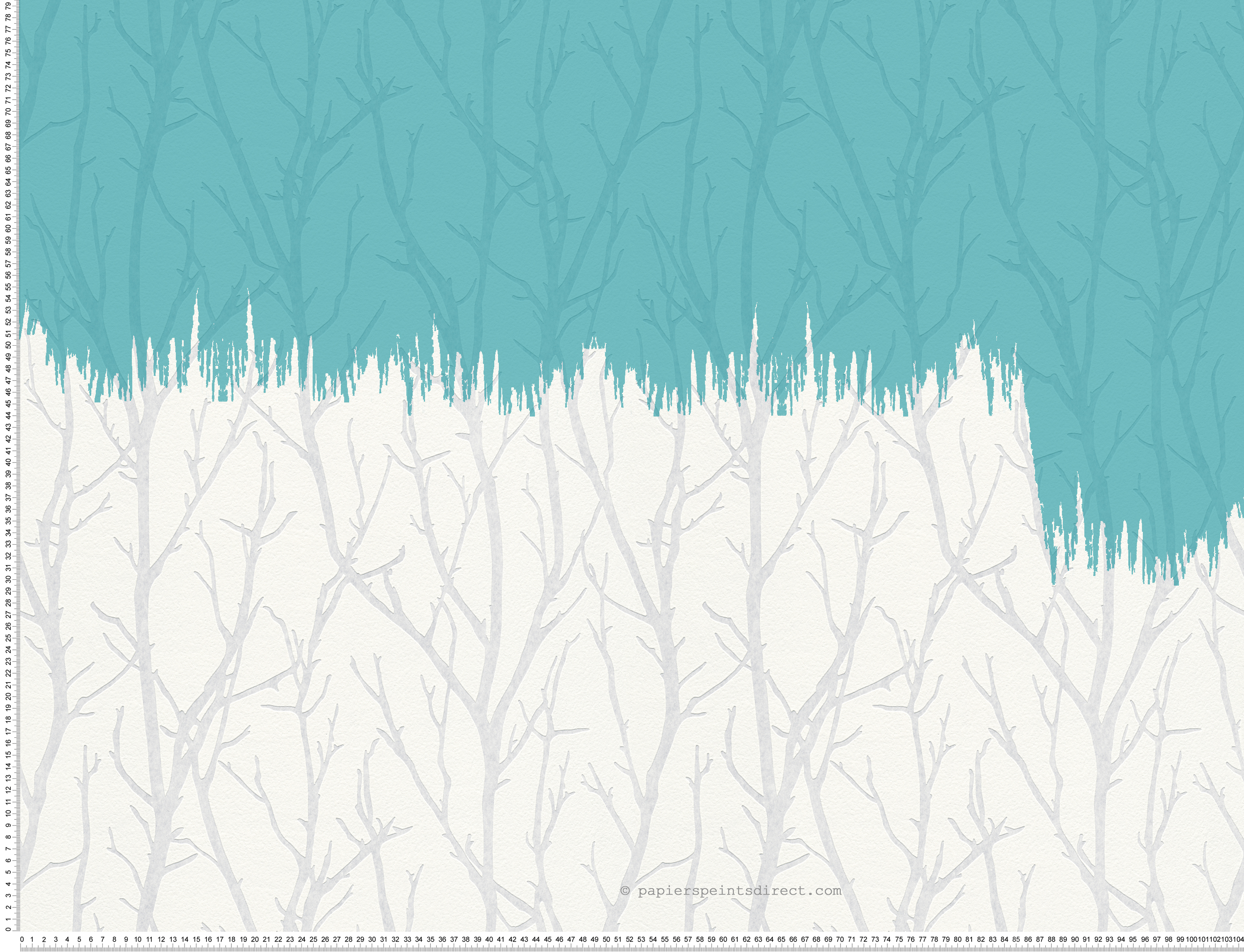 Branches incrustées - Papier peint à peindre GO de Montécolino