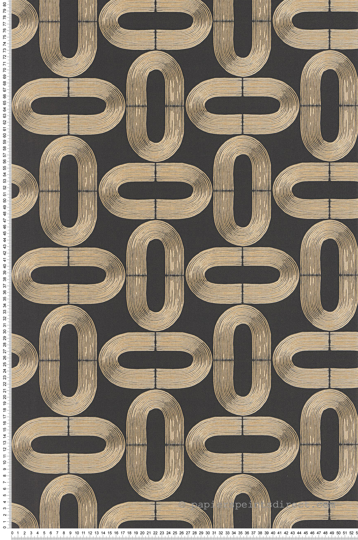 Papier peint Graphique Comète noir doré - Moonlight 2 de Casélio AMB | Réf. MLGT104239219