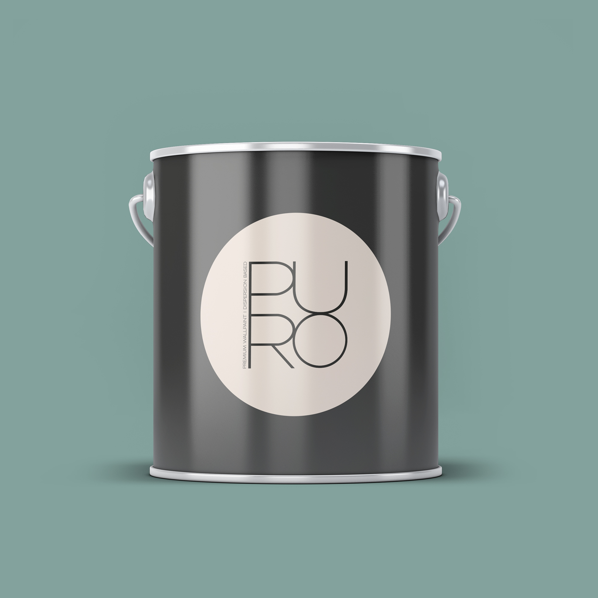 Image d'un pot de 2,5 litres de peinture Puro vert soft green - c4003