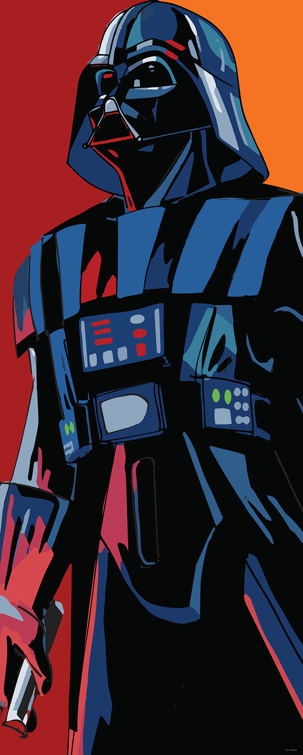 Papier peint panoramique Dark Vador Star Wars Cyberart - Papier peint Komar Into Wonderland