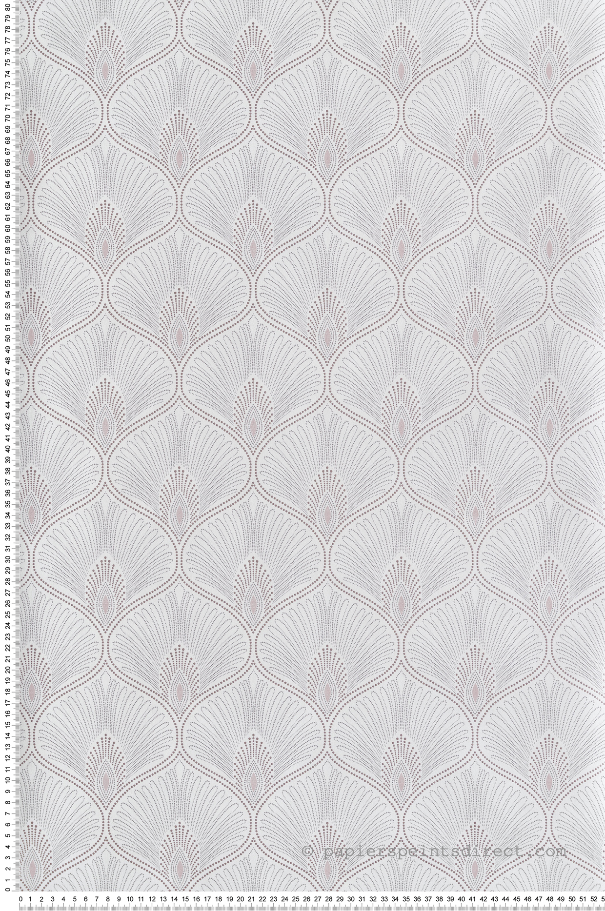 Papier peint Art Déco Diamant rose métallisé - Othello de Masureel | Réf. MAS-OTH205