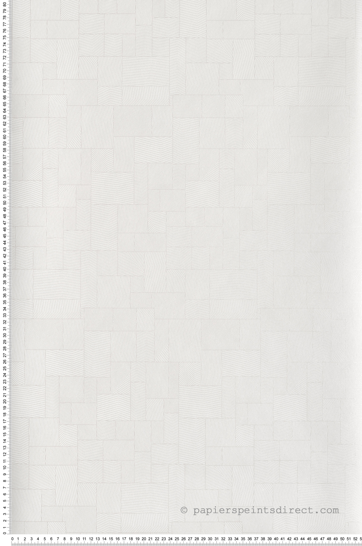 Papier peint Kensai blanc argenté - Kyoto de Casadéco | Réf. KYTO88760054