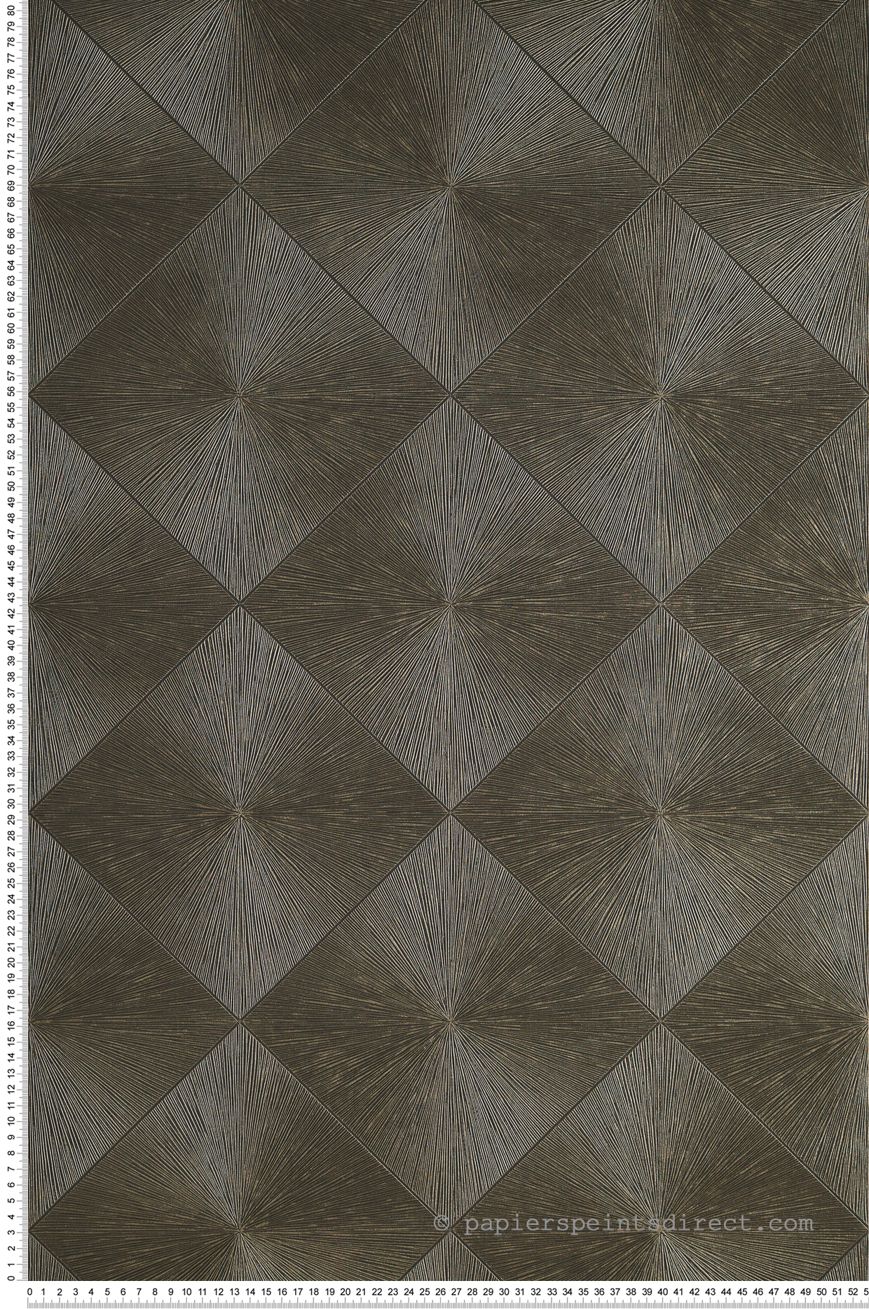 Papier peint Géométrique Losange Perception mordoré - Perception de Casadéco | Réf. PERP85139426