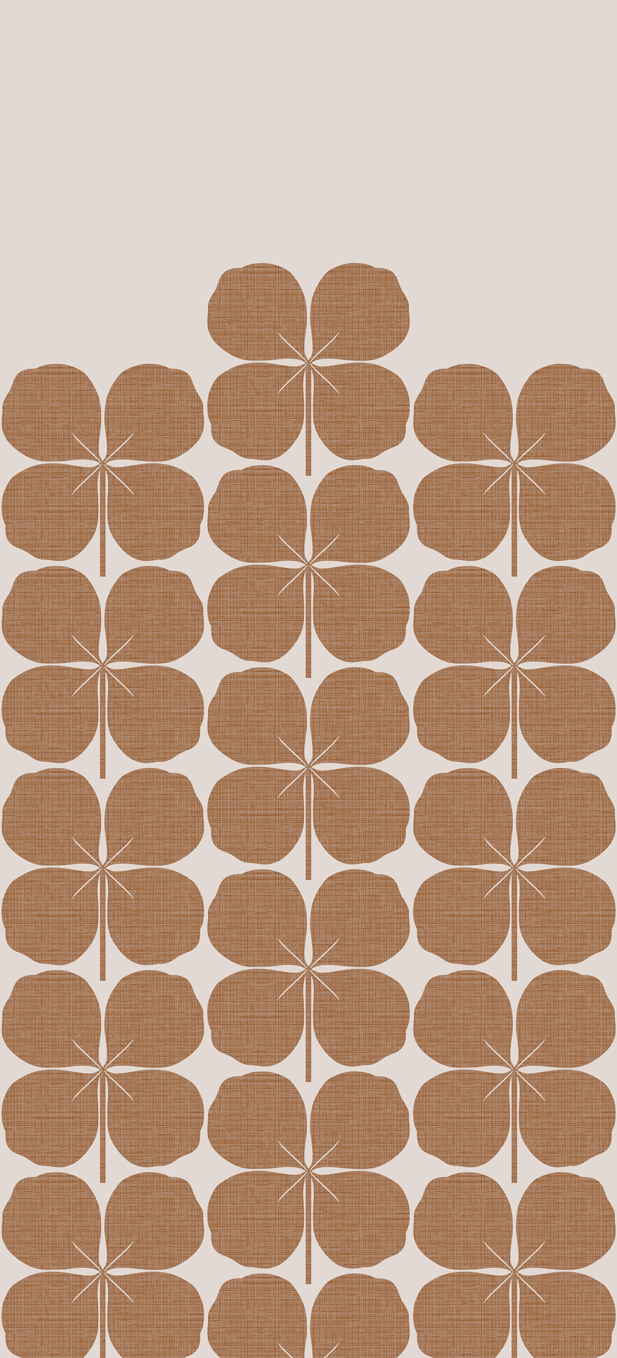 Papier peint panoramique Trèfle à 4 Feuilles Bonheur Teck A - 1/2/3 - Isidore Leroy