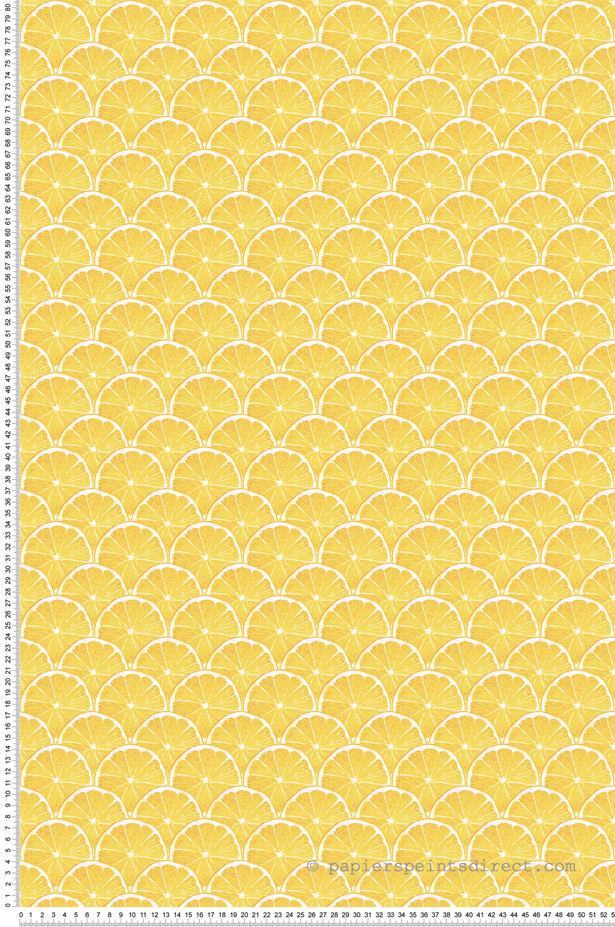 Papier peint Rondelle de Citron jaune - Cuisine Fraicheur 6 de Lutèce | Réf. LTC-G45438