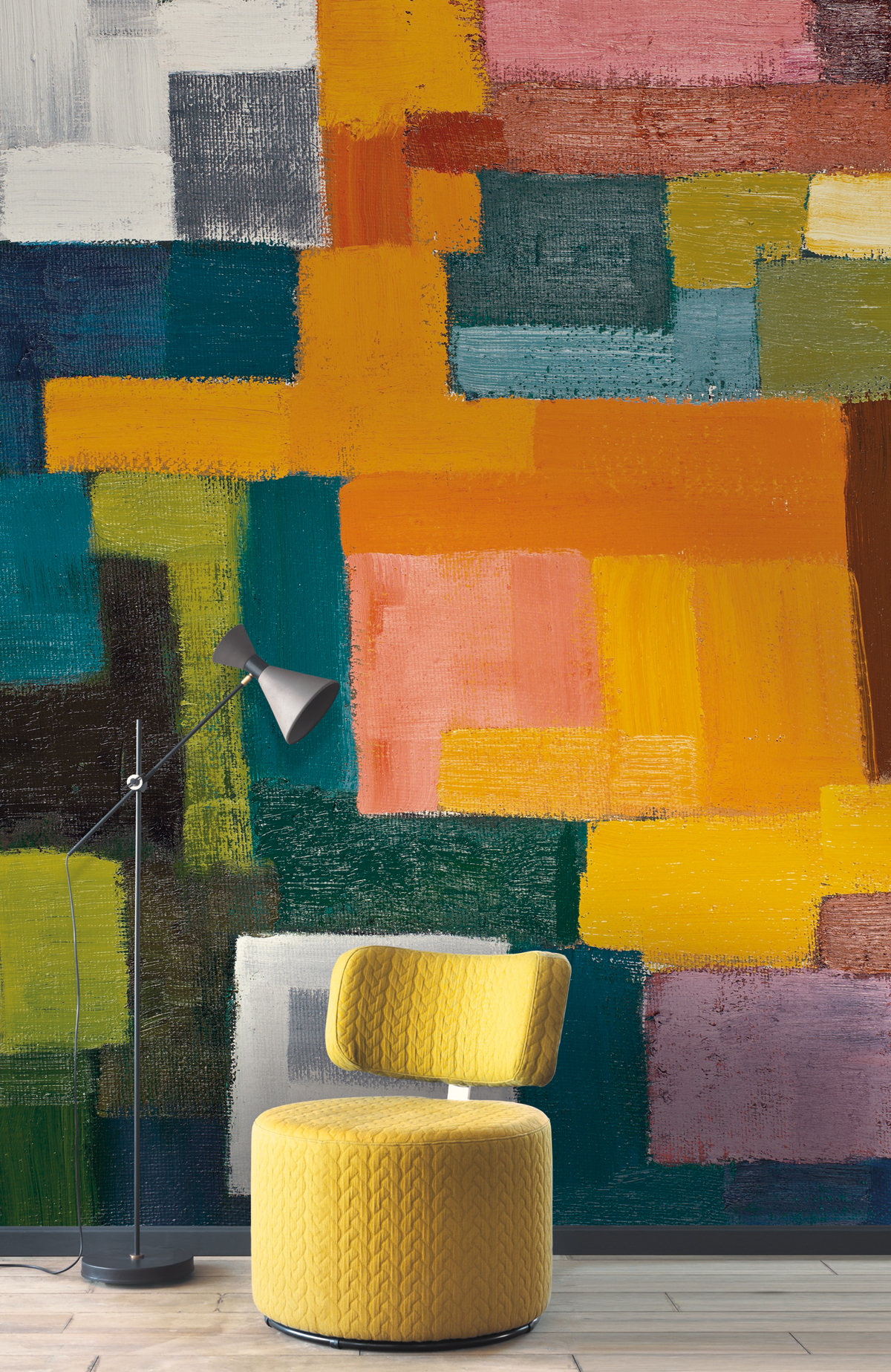 Papier peint Panoramique Multicouleurs Patch color - Beauty Full Image de Casadéco | Réf. BFIM84903420