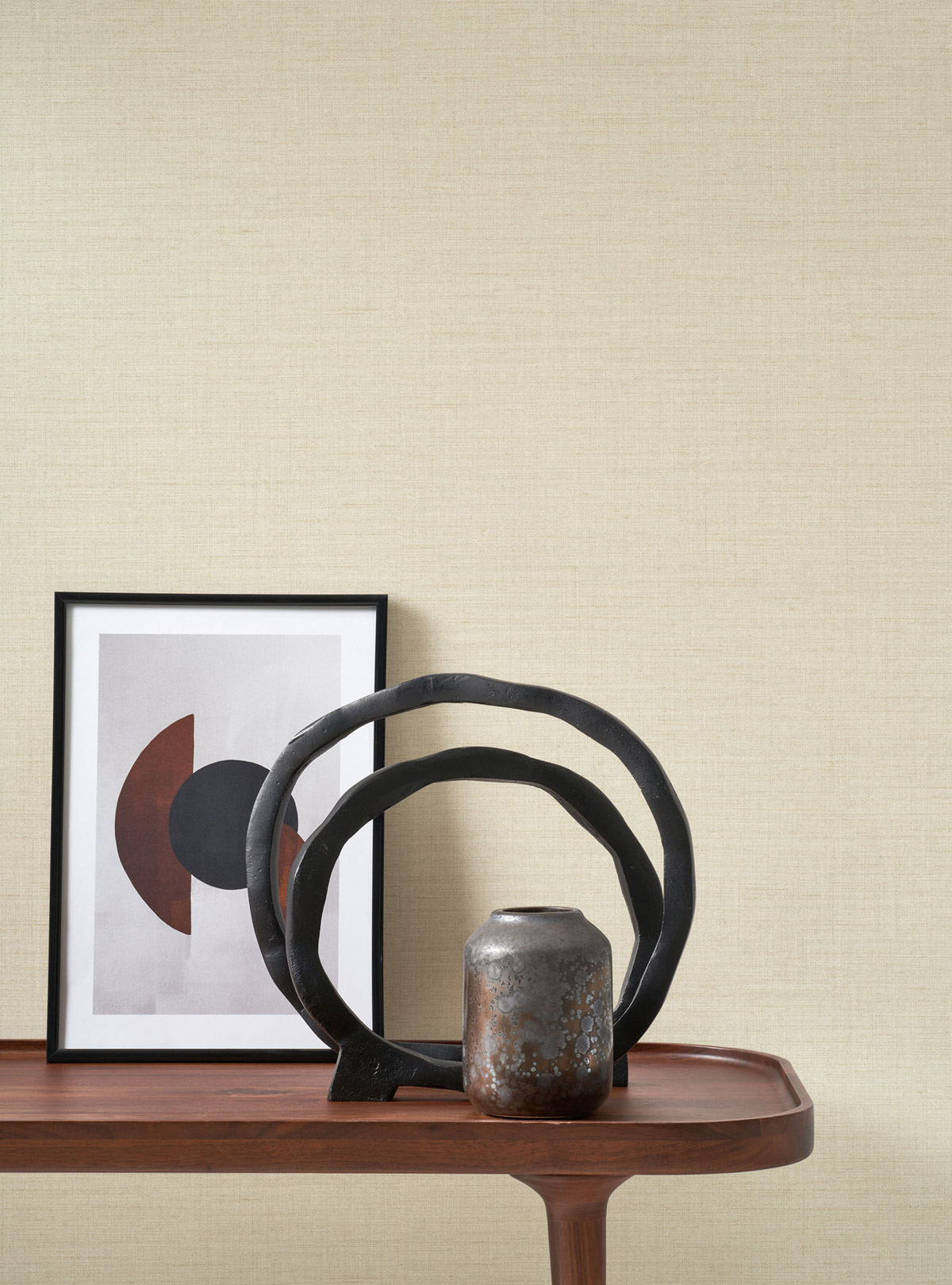 Papier peint Faux Uni Pointillé Smith lin - Carnaby Street de Casadéco | Réf. CARN200560233