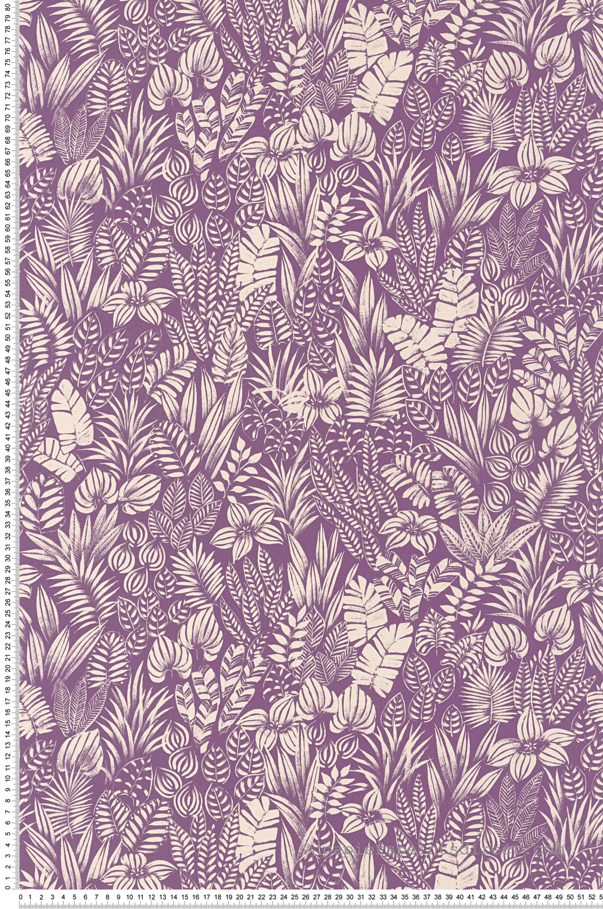 Papier peint Jungle Napa Valley violet écru - California de Casadéco | Réf. CALF88825454