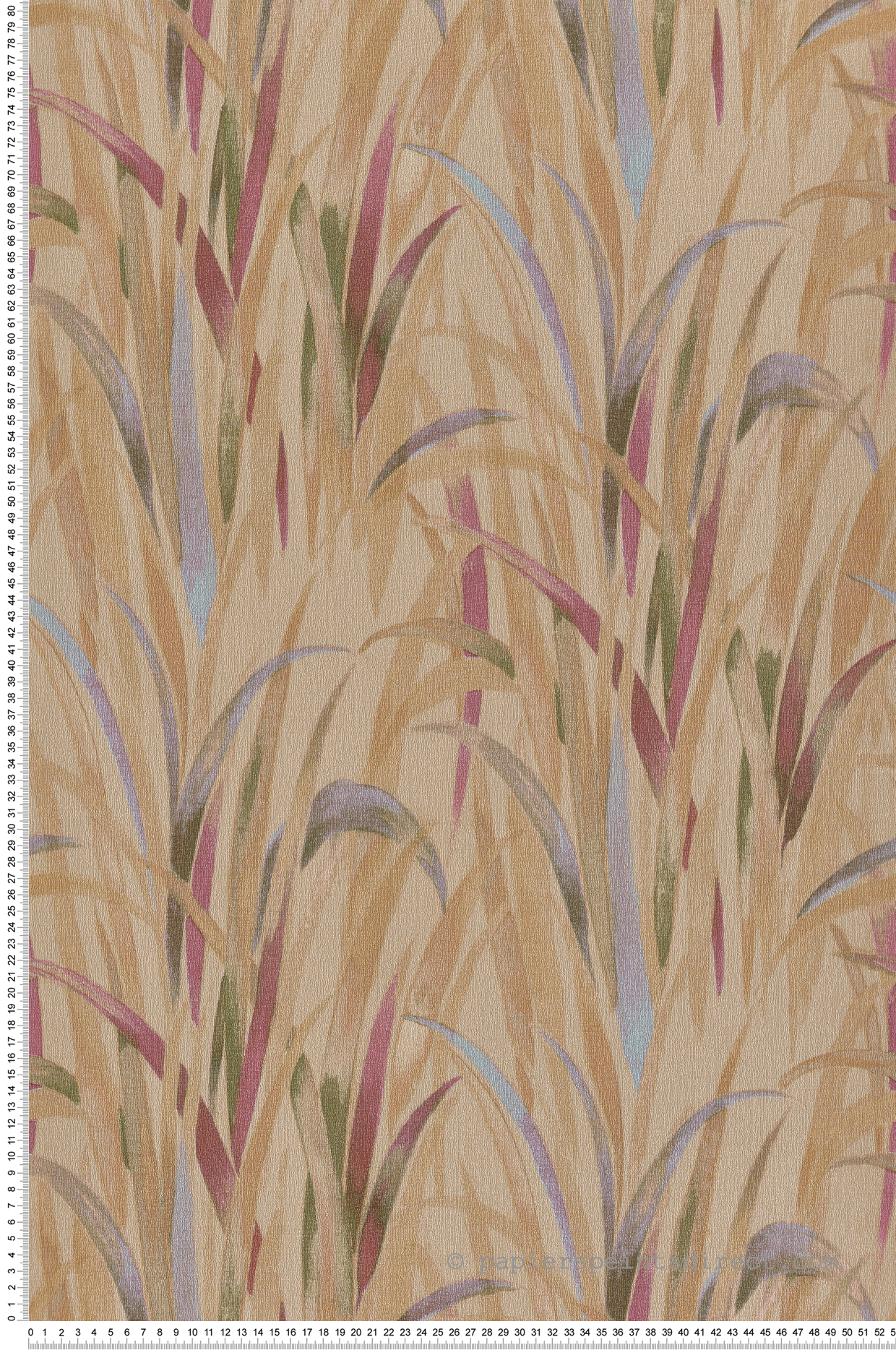Papier peint Herbe Champs beige rose - Jaipur de Montecolino | Réf. MC-26408