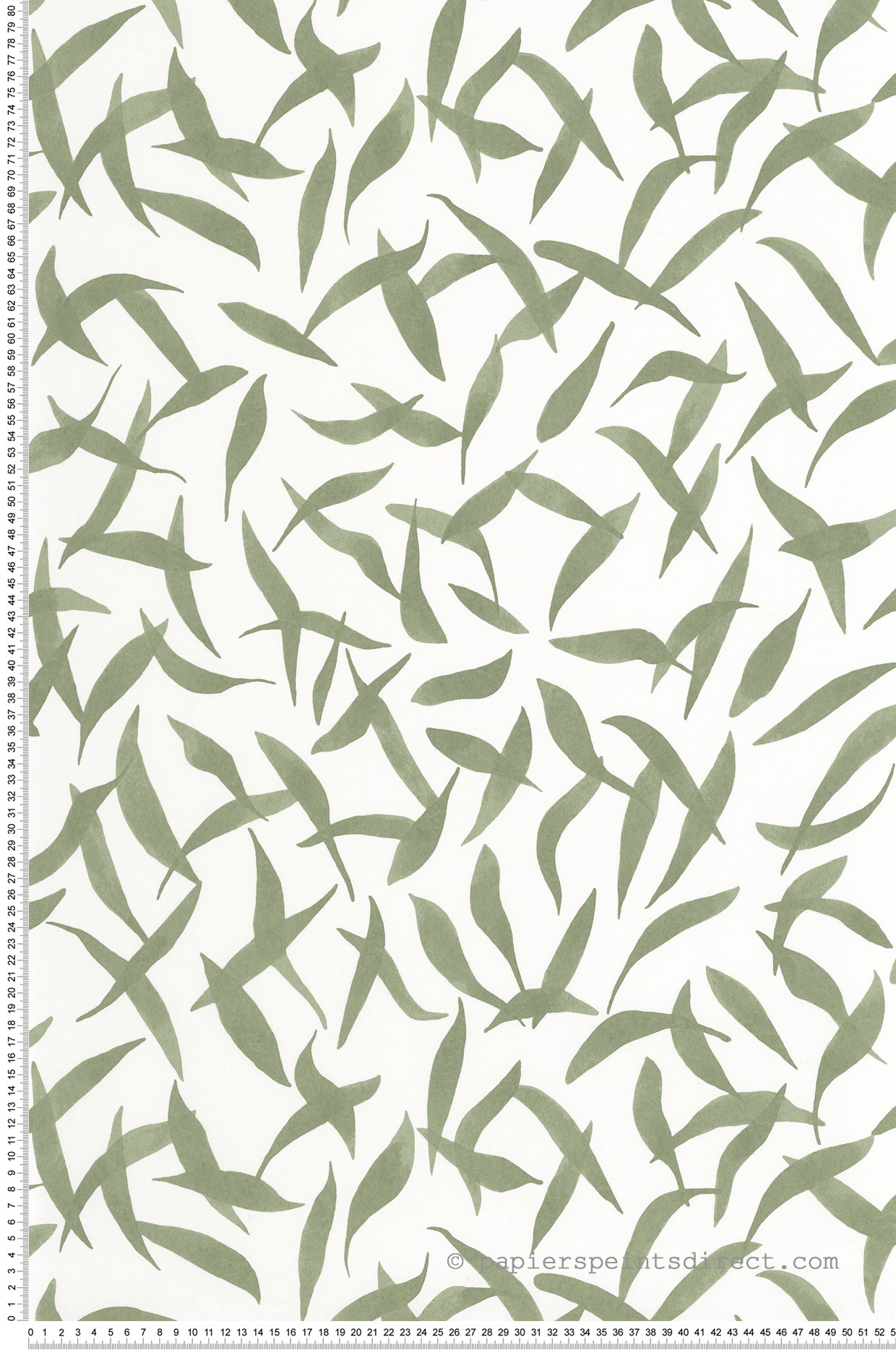 Papier peint Feuille Clos des Oliviers vert - Echappée Belle de Casadéco | Réf. ECHA89847447