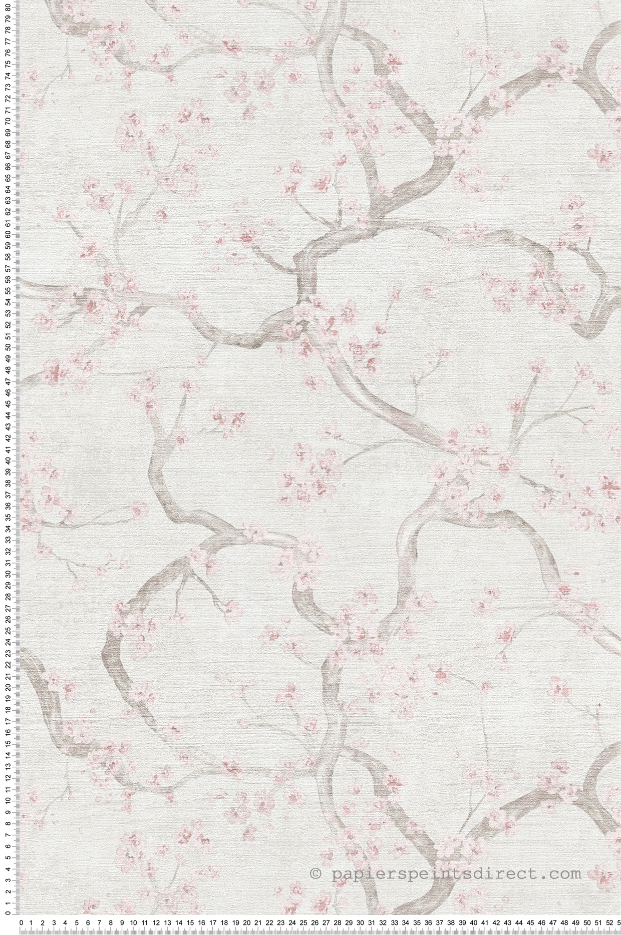 Papier peint Fleur Cerisier Métallisé gris coton rose - Metropolitan Stories 4 Hot Spots d'A.S. Création | Réf. AS-781995