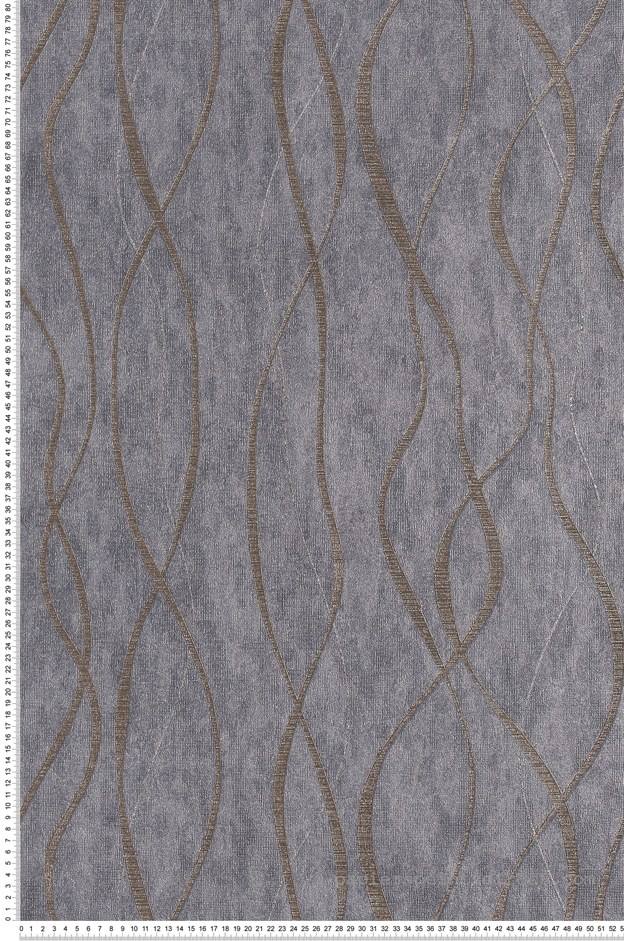 Papier peint spirales métallisées gris - Special FX de Lutèce | Réf. LTC-G67720