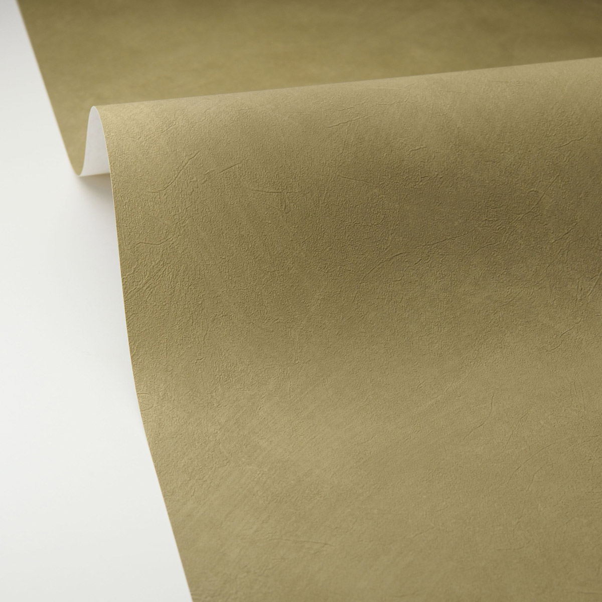 Papier peint Uni Enduit La Chaux vert olive - Origine de Casélio | Réf. OGN106087370