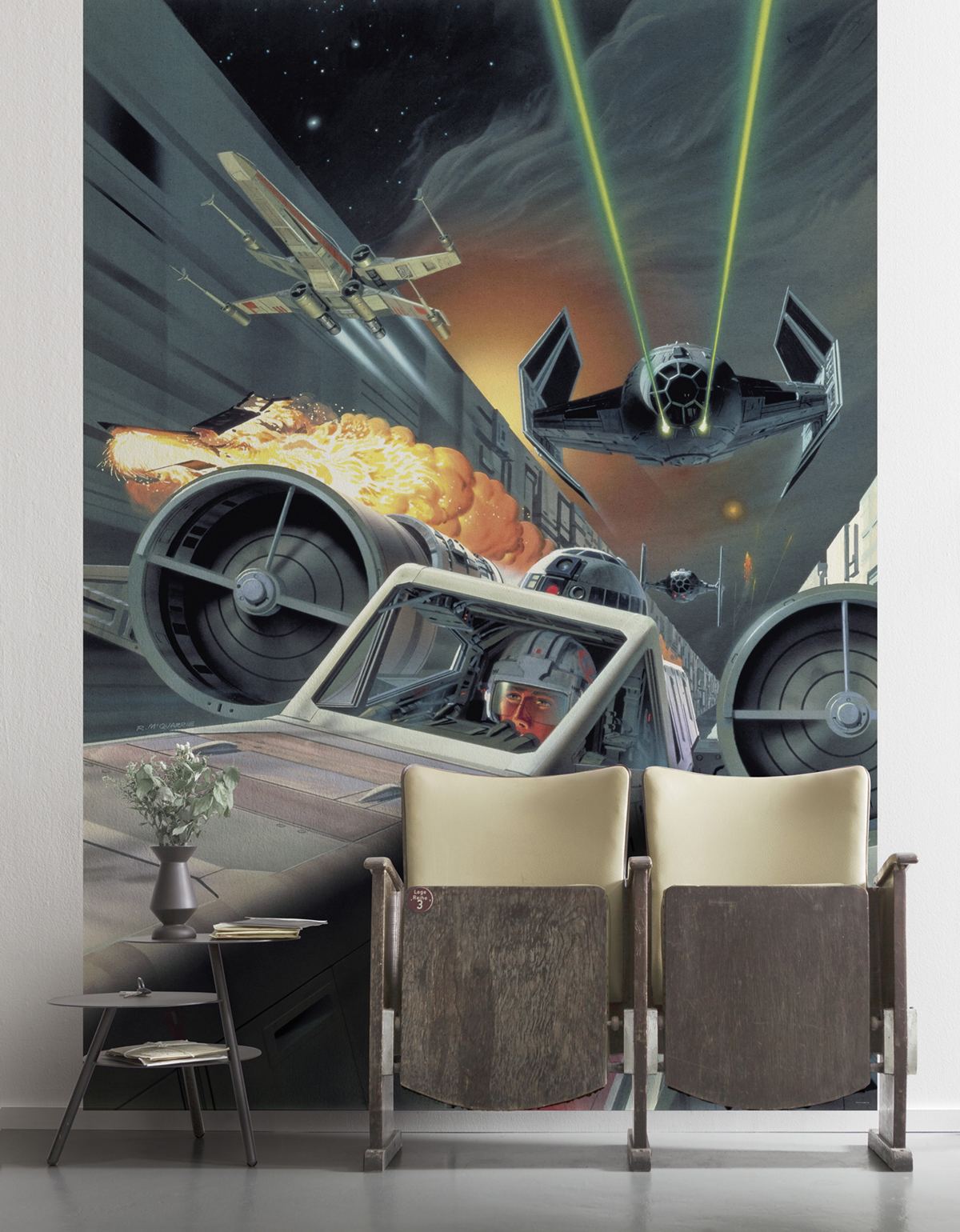Papier peint Star Wars Classic Death Star Trench Run - Papier peint Panoramique Komar