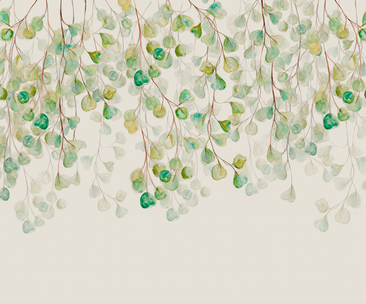 Papier peint panoramique Pluie de Feuilles - Papier peint Komar Flair