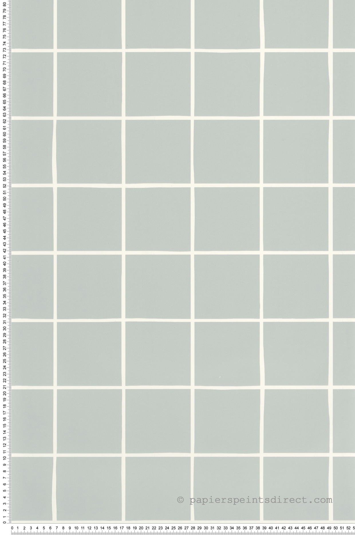 Papier peint Quadrillage Keep Calm gris - Young & Free de Casélio | Réf. YNF103277070