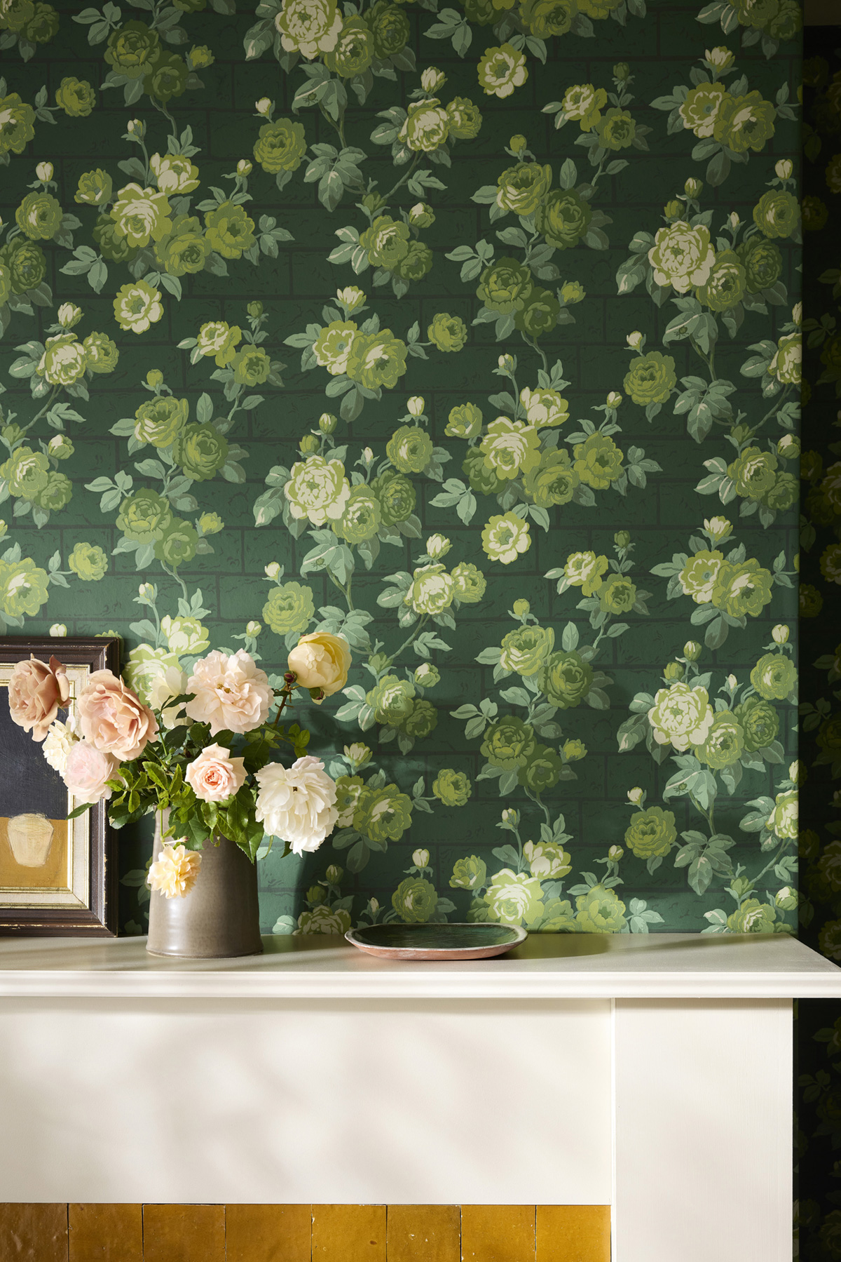 Papier peint Rose Garden Puck - In The Garden de Little Greene | Réf. 0234RGPUCKZ
