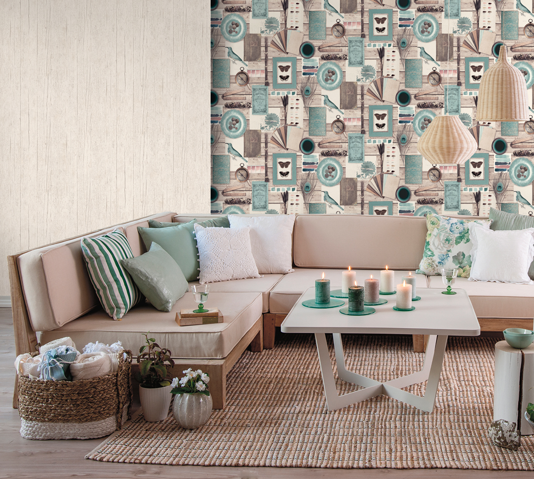 Papier peint Bois planches rustiques clair - Reality 3 de Lutèce | Réf. LTC-51181306