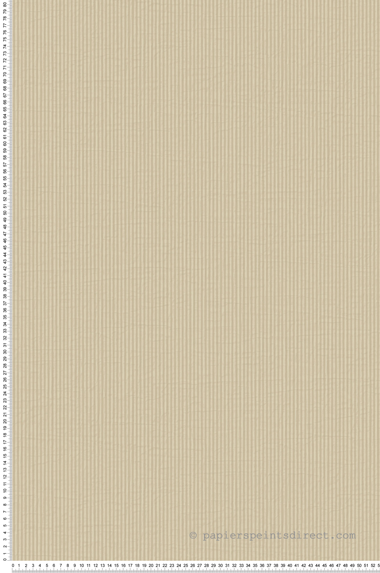 Papier peint Fines Rayures Papier Kraft beige sable - Papercraft de Casadéco | Réf. PAPC89651474