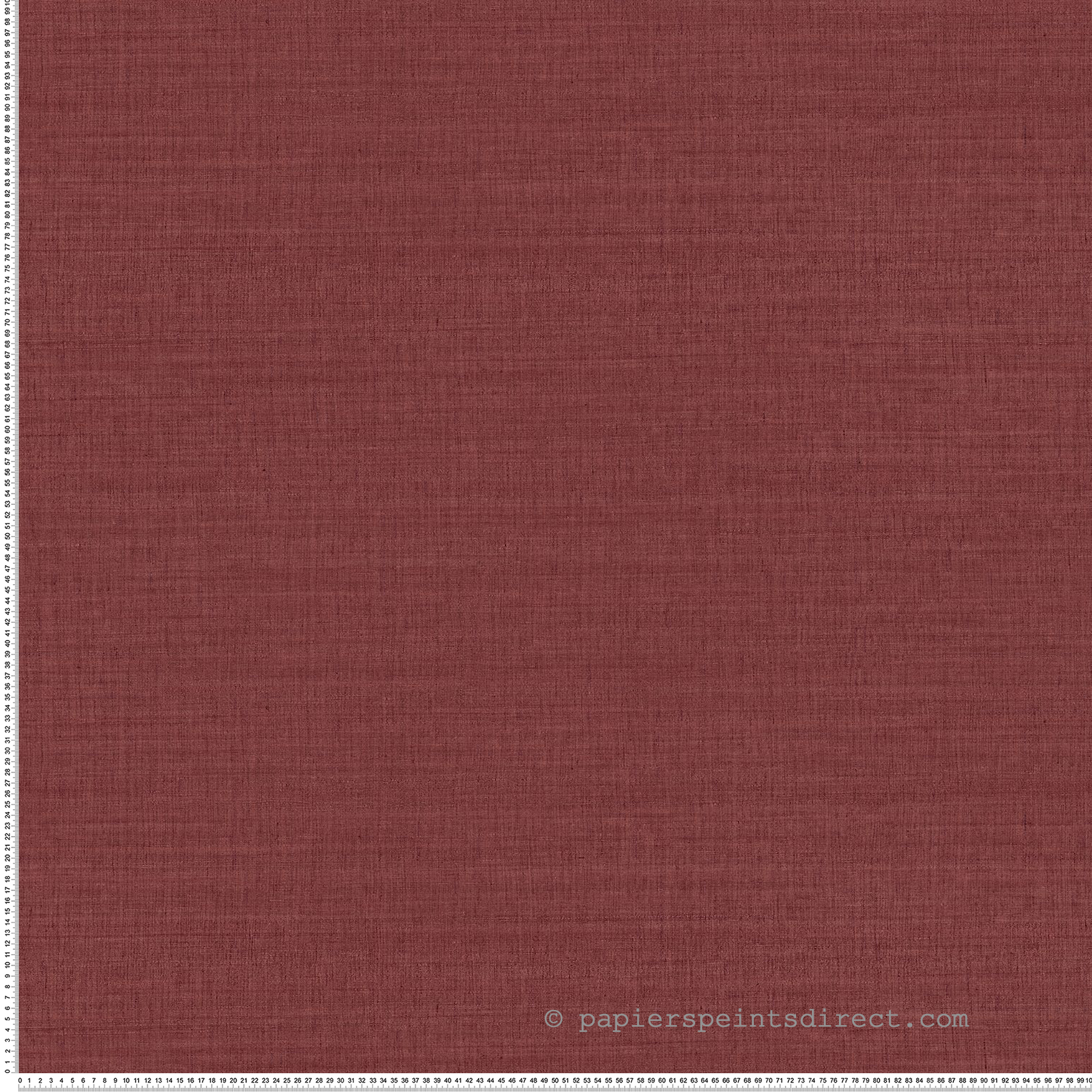 Papier peint Uni Tissage Sora bordeaux - Légendes de Casamance | Réf. CAS-70173058