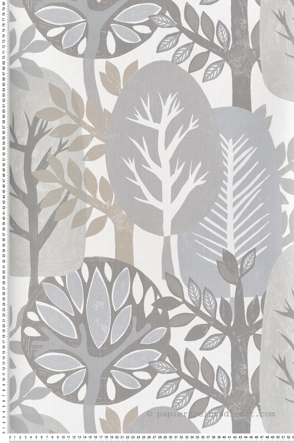 Papier peint Forêt Enfantin gris - Esterel de Montecolino | Réf. MC-AN28280