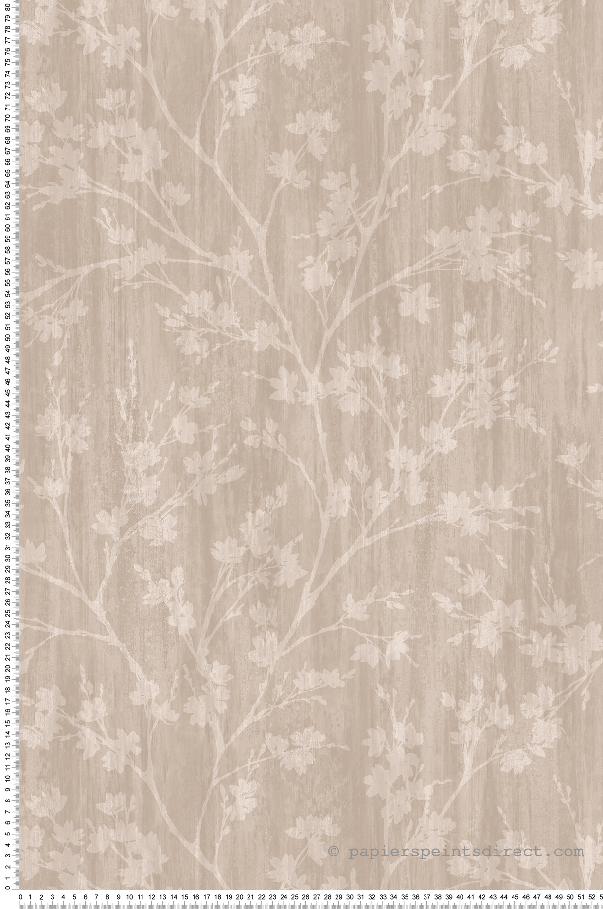 Papier peint Branche Fleur taupe - Jardin Secret de Lutèce | Réf. LTC-G78532