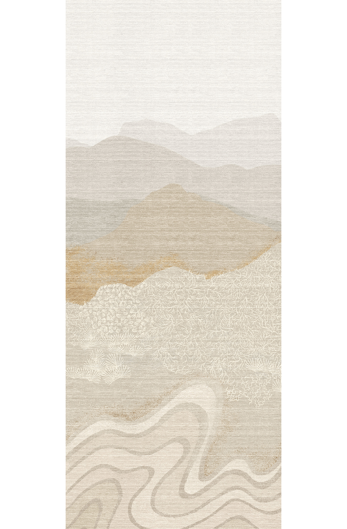 Papier peint panoramique Montagne Nebula beige - A H260 - Amazone de Masureel | Réf. MAS-DGZON2021-260