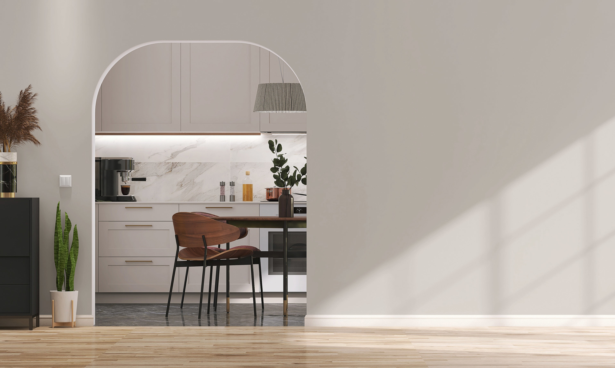 Image d'un pot de 1 litre de peinture Puro gris creamy grey  - c1008