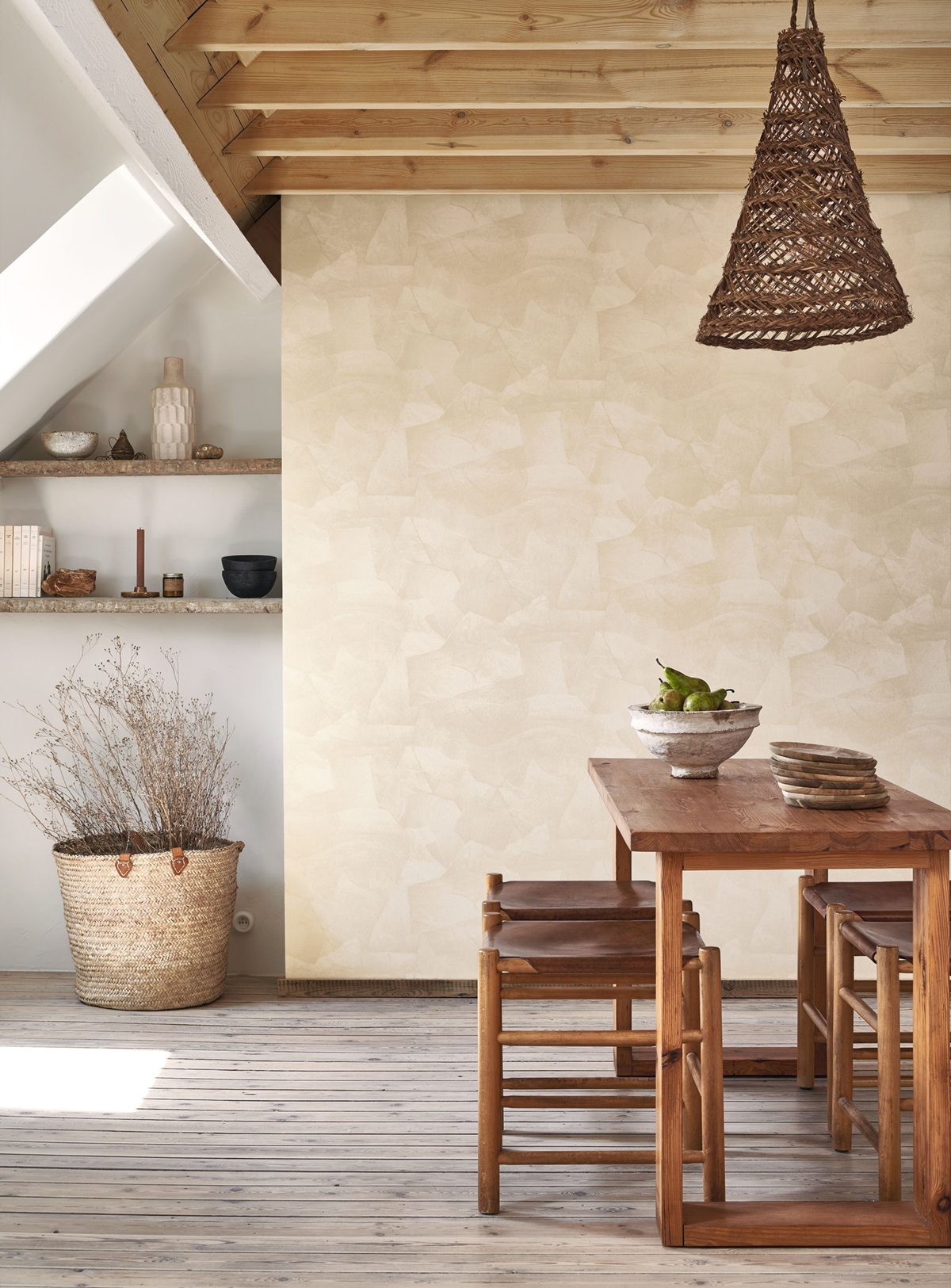 Papier peint Collage Papier Colle beige crème - Papercraft de Casadéco | Réf. PAPC89631234